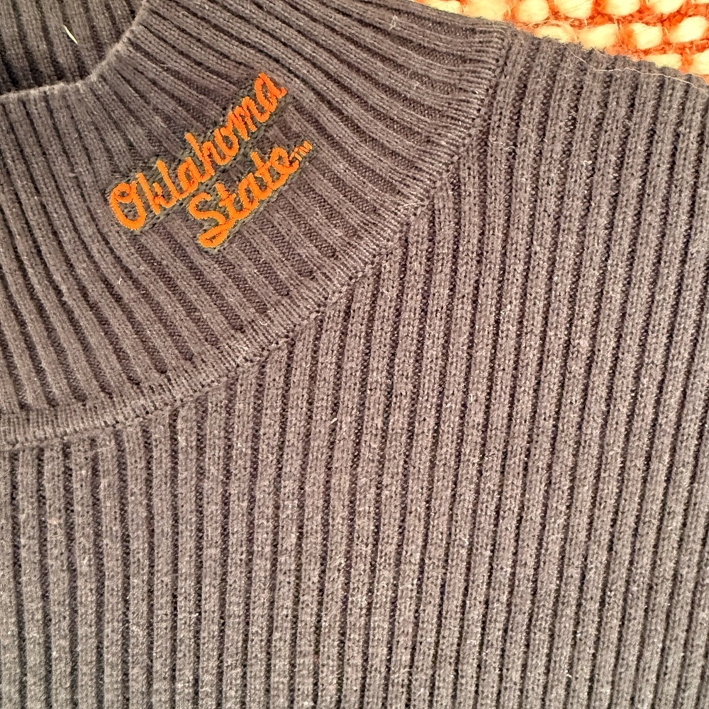 Oklahoma State Black Turtleneck Sweater - Picture 2 of 6